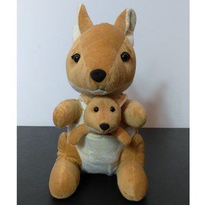 Kangaroo and Pouched Baby Joey * Stuffed Animal
